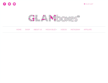 Tablet Screenshot of glamboxes.com